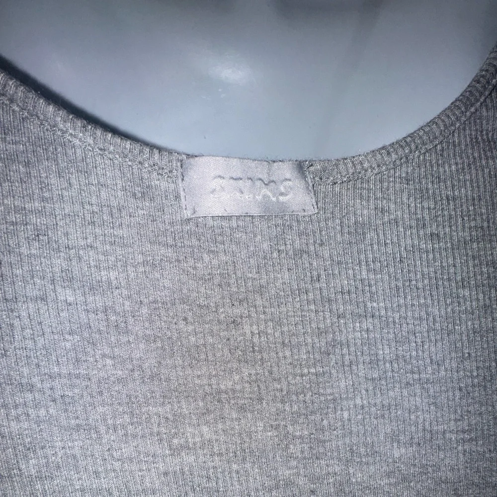 SKIMS Ribbed StretchyGray Maxi Dress Medium - Picture 6 of 11